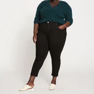 Universal Standard Seine High Rise Skinny Jeans 27 Inch - Black